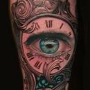 Blue eye with filigree Tattoo Design Thumbnail